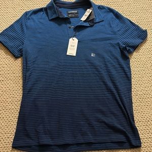 Blue & Black Striped Collared Shirt
